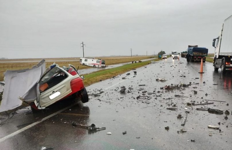 Un violento choque en la ruta 3 dej una vctima fatal